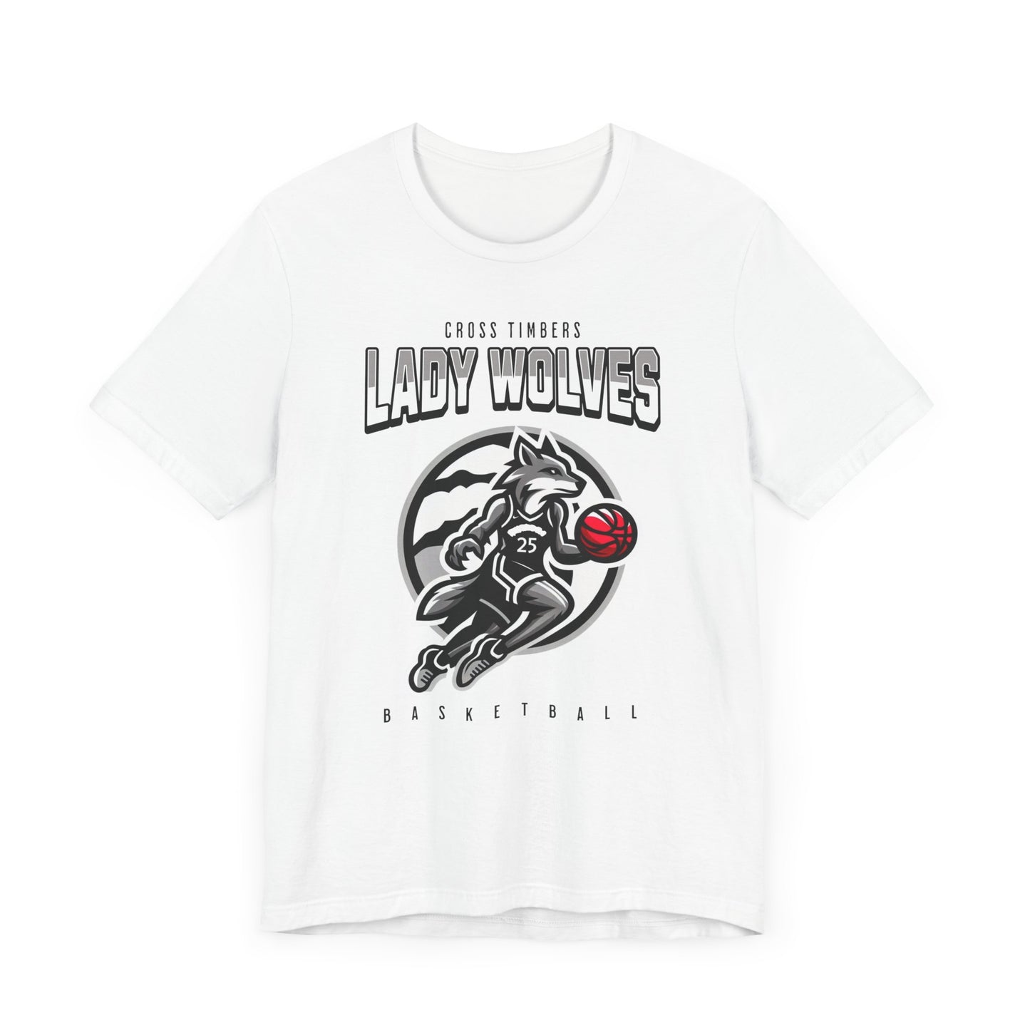 Lady Wolves Basketball Unisex Short Sleeve Tee