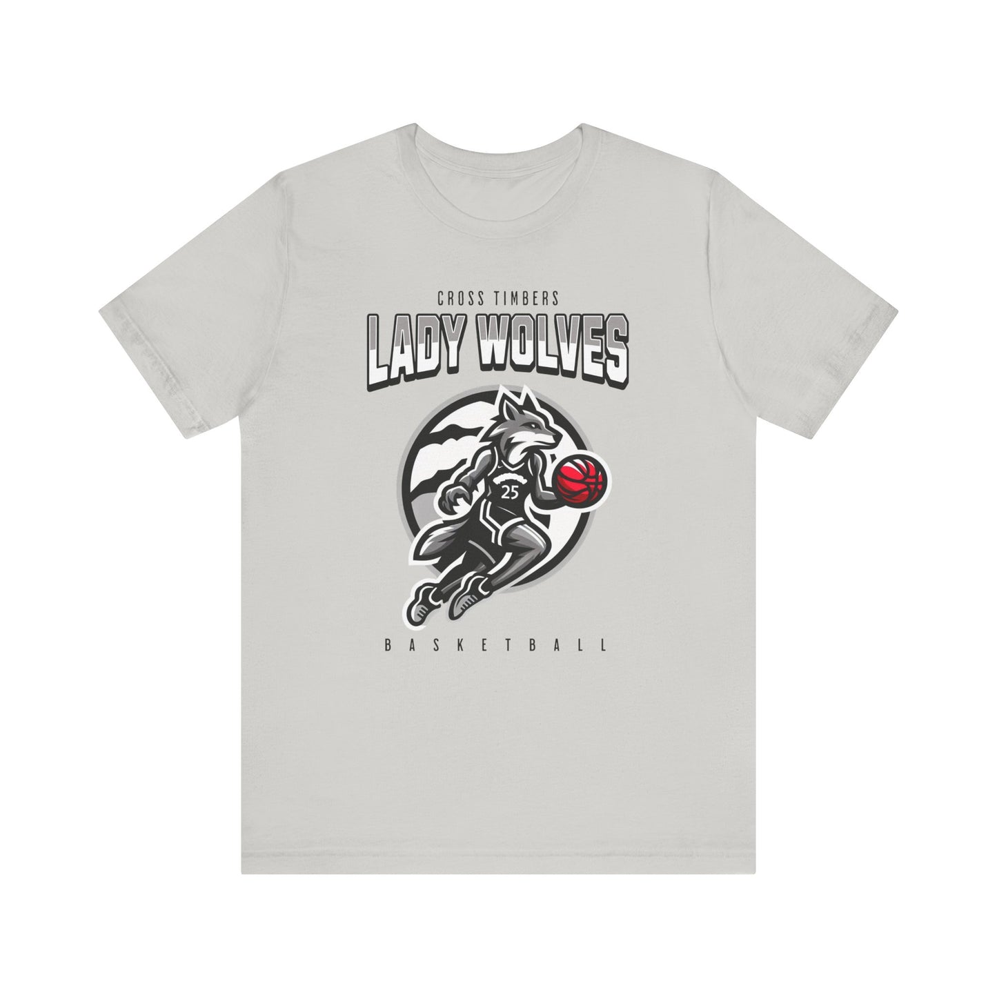 Lady Wolves Basketball Unisex Short Sleeve Tee