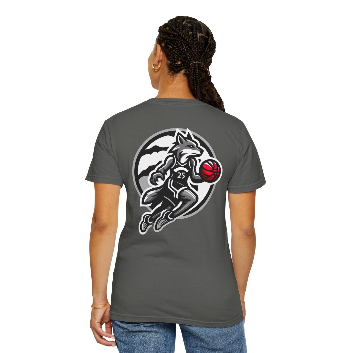 Unisex Basketball Graphic T-Shirt - CTMS Wolves Team Spirit