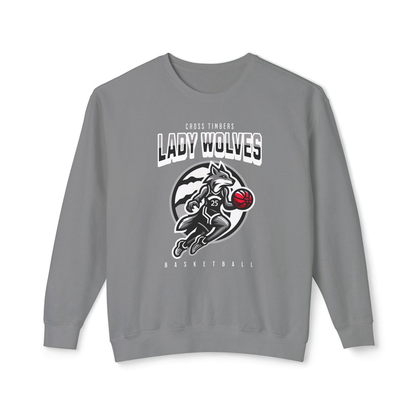 Lady Wolves Basketball Crewneck Sweatshirt | Unisex Athletic Apparel