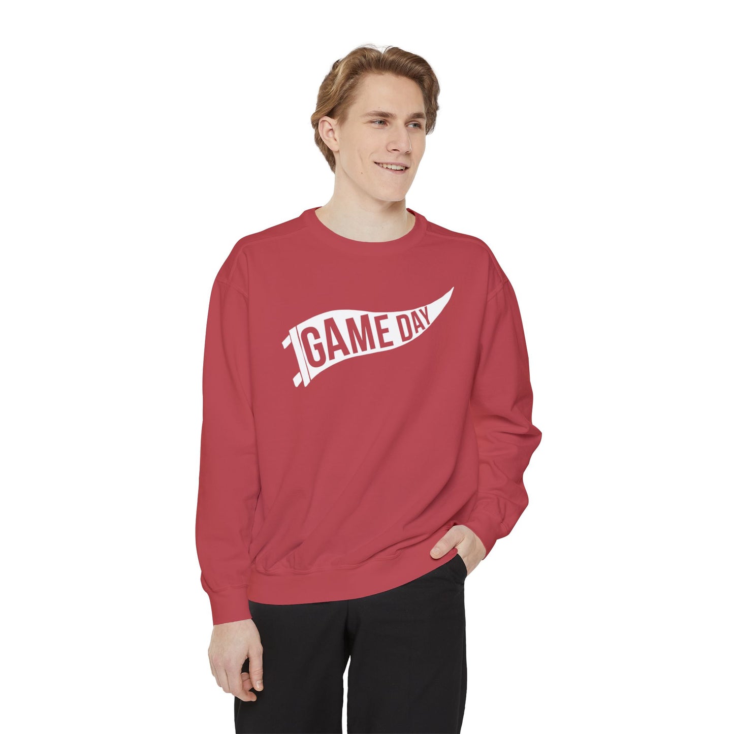 Game Day Pennant Sweatshirt Unisex Garment-Dyed Sweatshirt