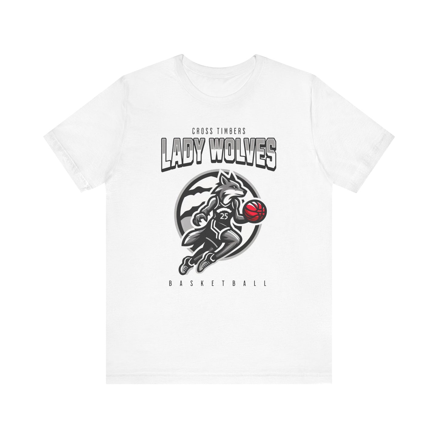 Lady Wolves Basketball Unisex Short Sleeve Tee