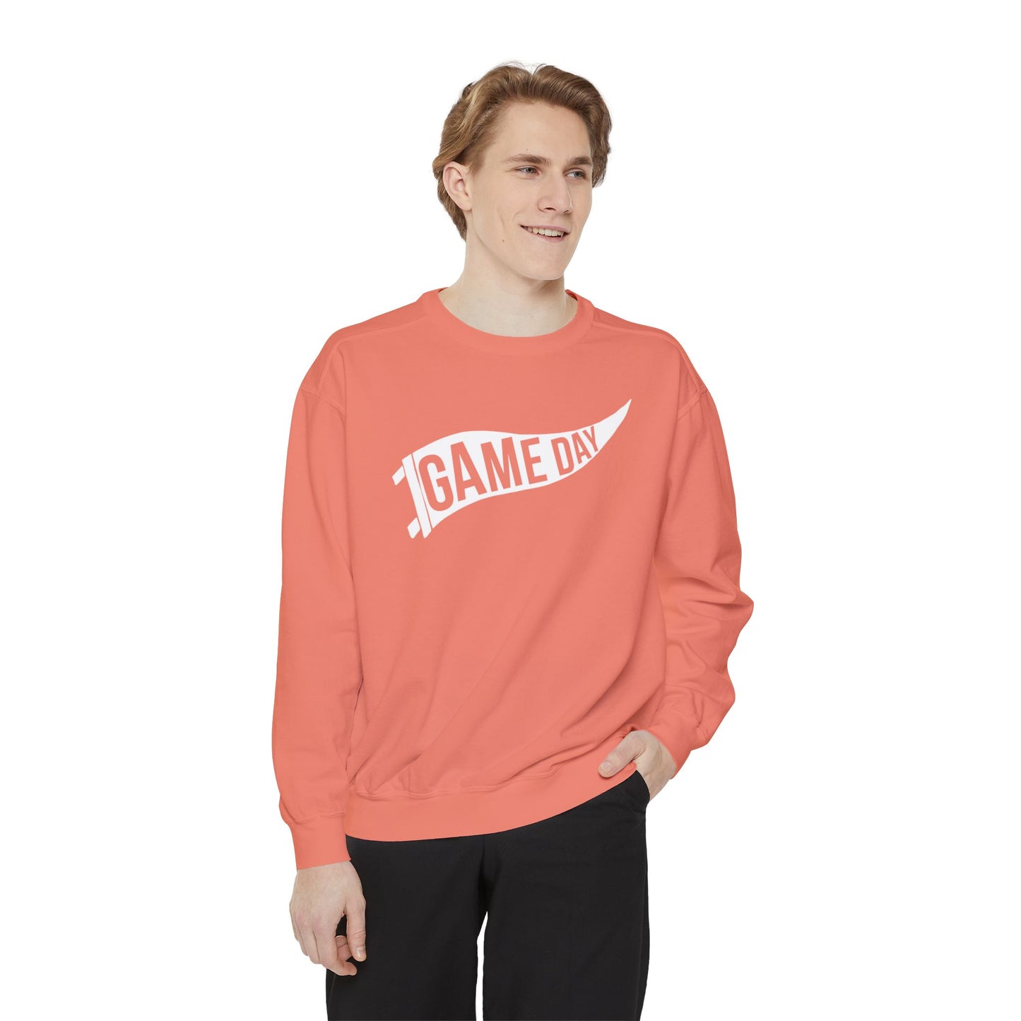 Game Day Pennant Sweatshirt Unisex Garment-Dyed Sweatshirt