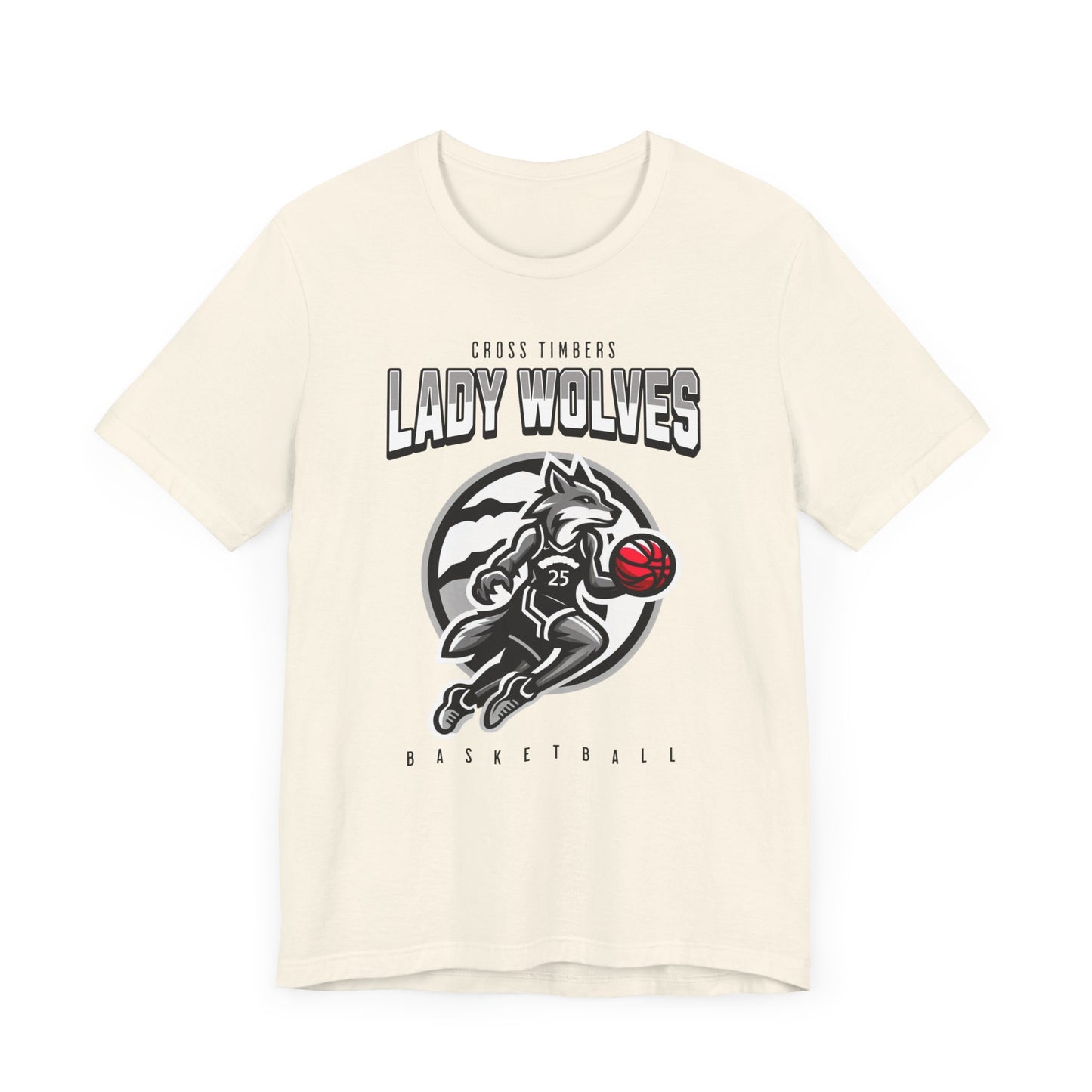 Lady Wolves Basketball Unisex Short Sleeve Tee