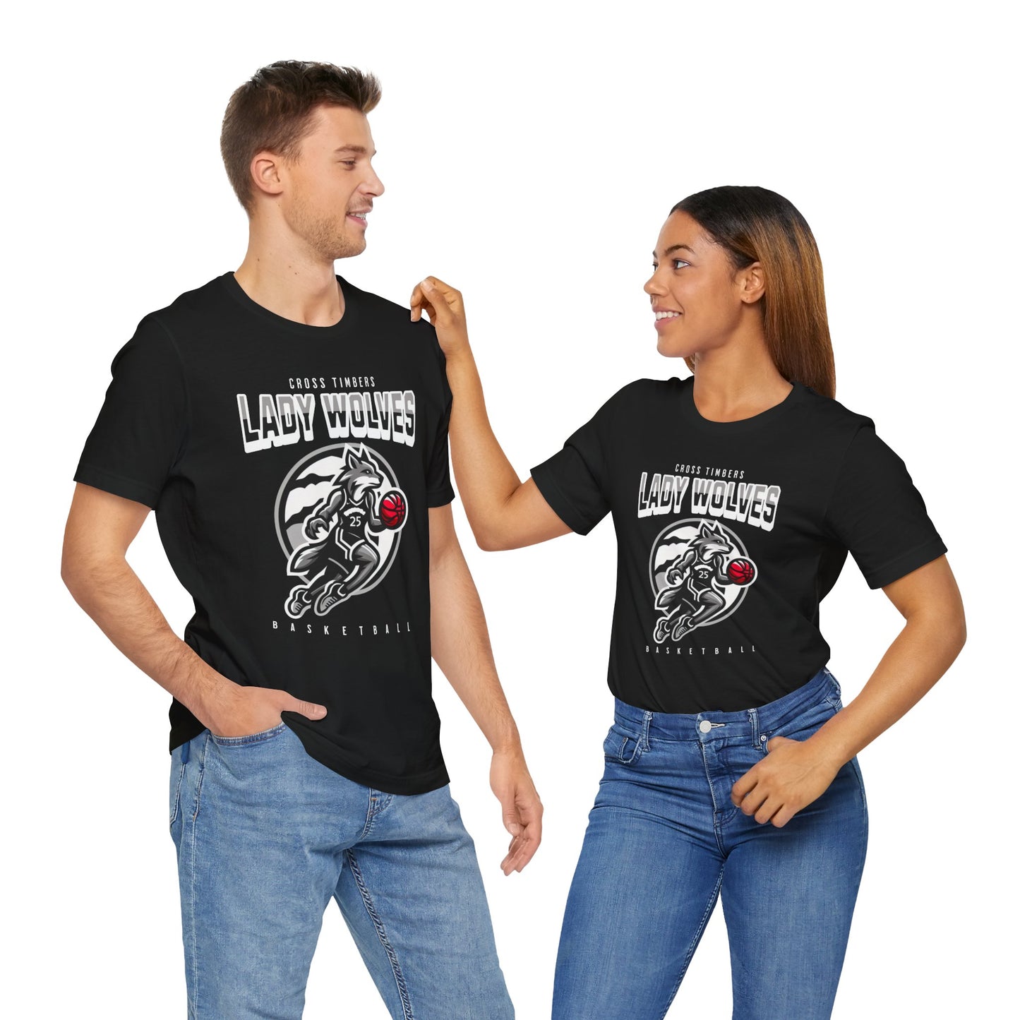 Lady Wolves Basketball Unisex Jersey Tee