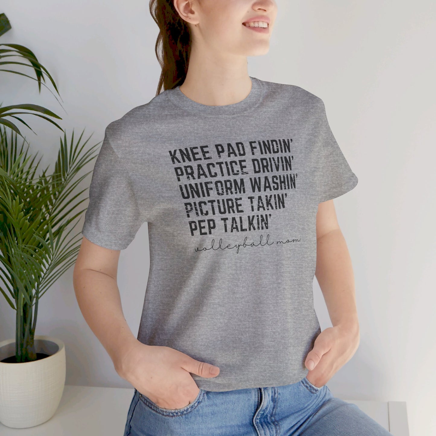 Volleyball Mom Unisex Jersey Short Sleeve Tee