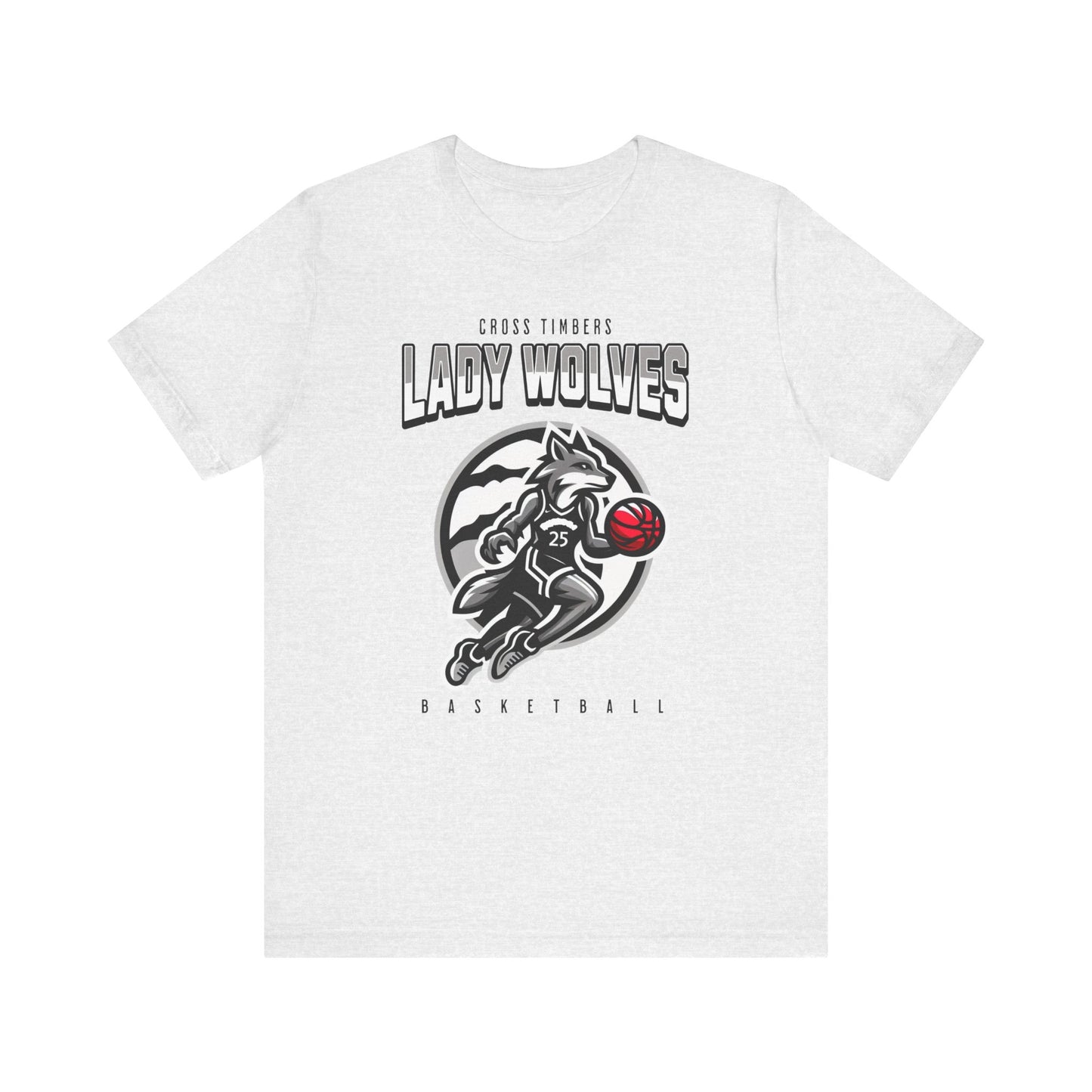 Lady Wolves Basketball Unisex Short Sleeve Tee