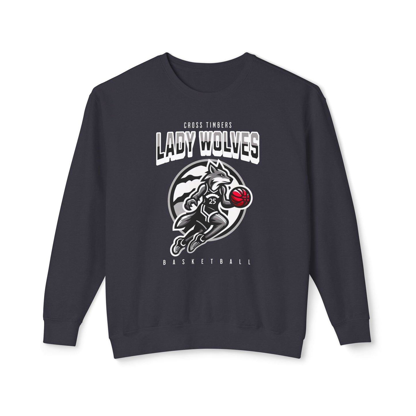 Lady Wolves Basketball Crewneck Sweatshirt | Unisex Athletic Apparel