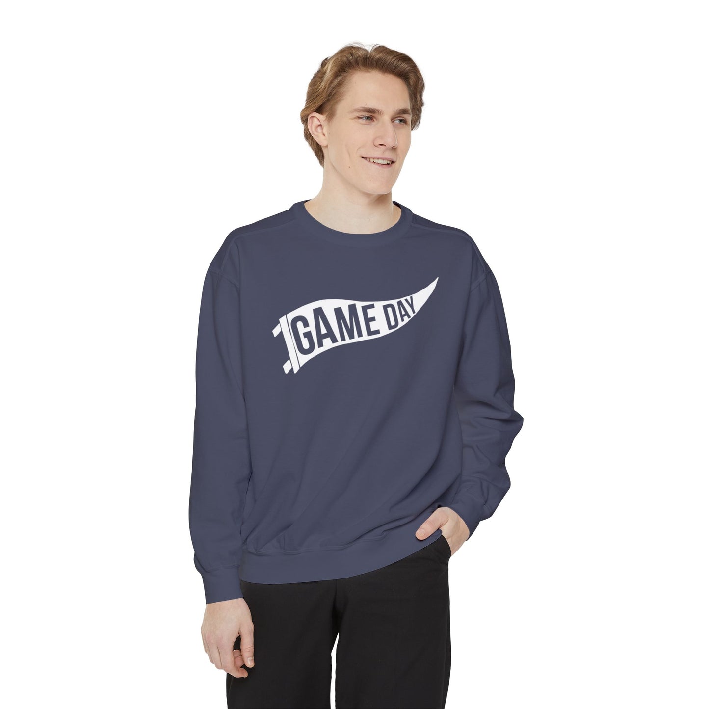 Game Day Pennant Sweatshirt Unisex Garment-Dyed Sweatshirt