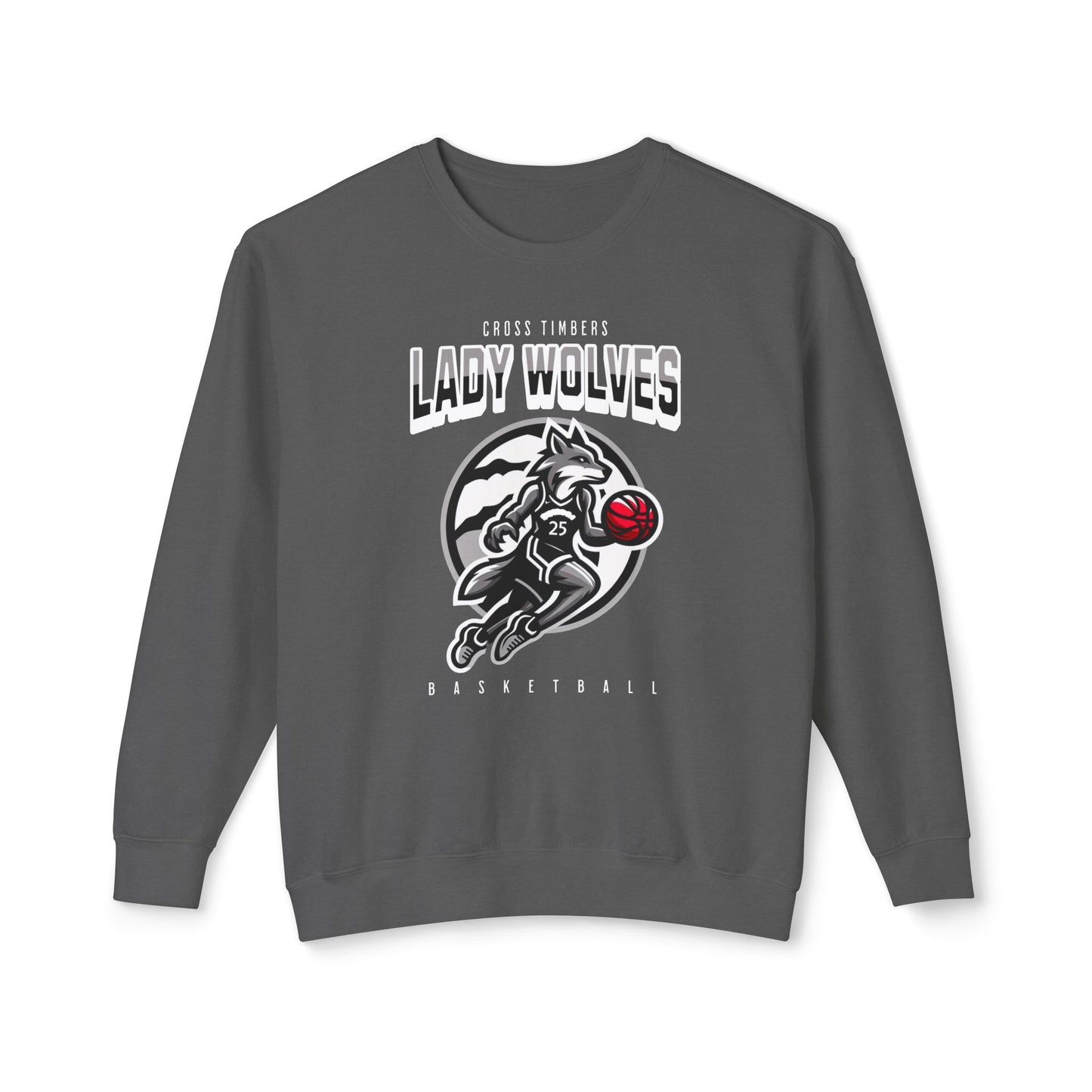 Lady Wolves Basketball Crewneck Sweatshirt | Unisex Athletic Apparel