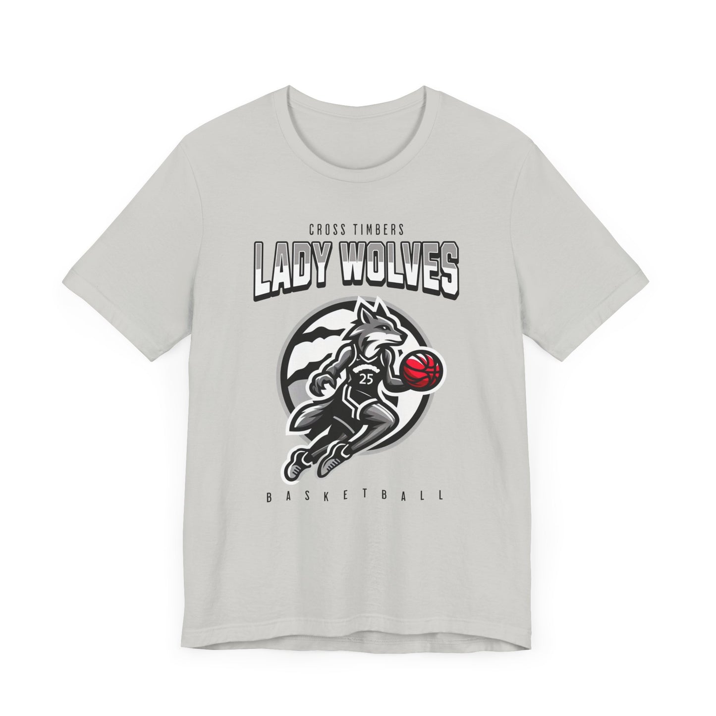 Lady Wolves Basketball Unisex Short Sleeve Tee
