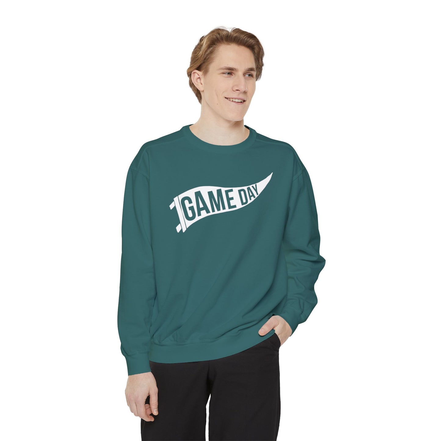 Game Day Pennant Sweatshirt Unisex Garment-Dyed Sweatshirt