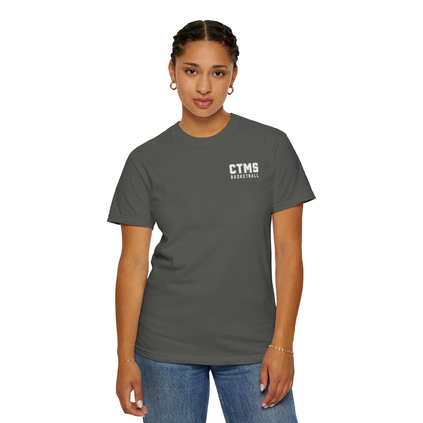 Unisex Basketball Graphic T-Shirt - CTMS Wolves Team Spirit