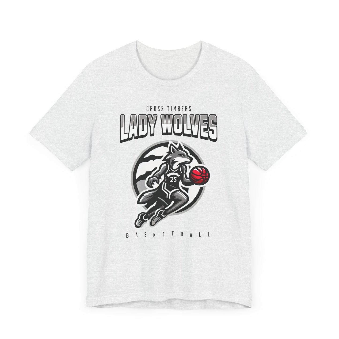 Lady Wolves Basketball Unisex Short Sleeve Tee