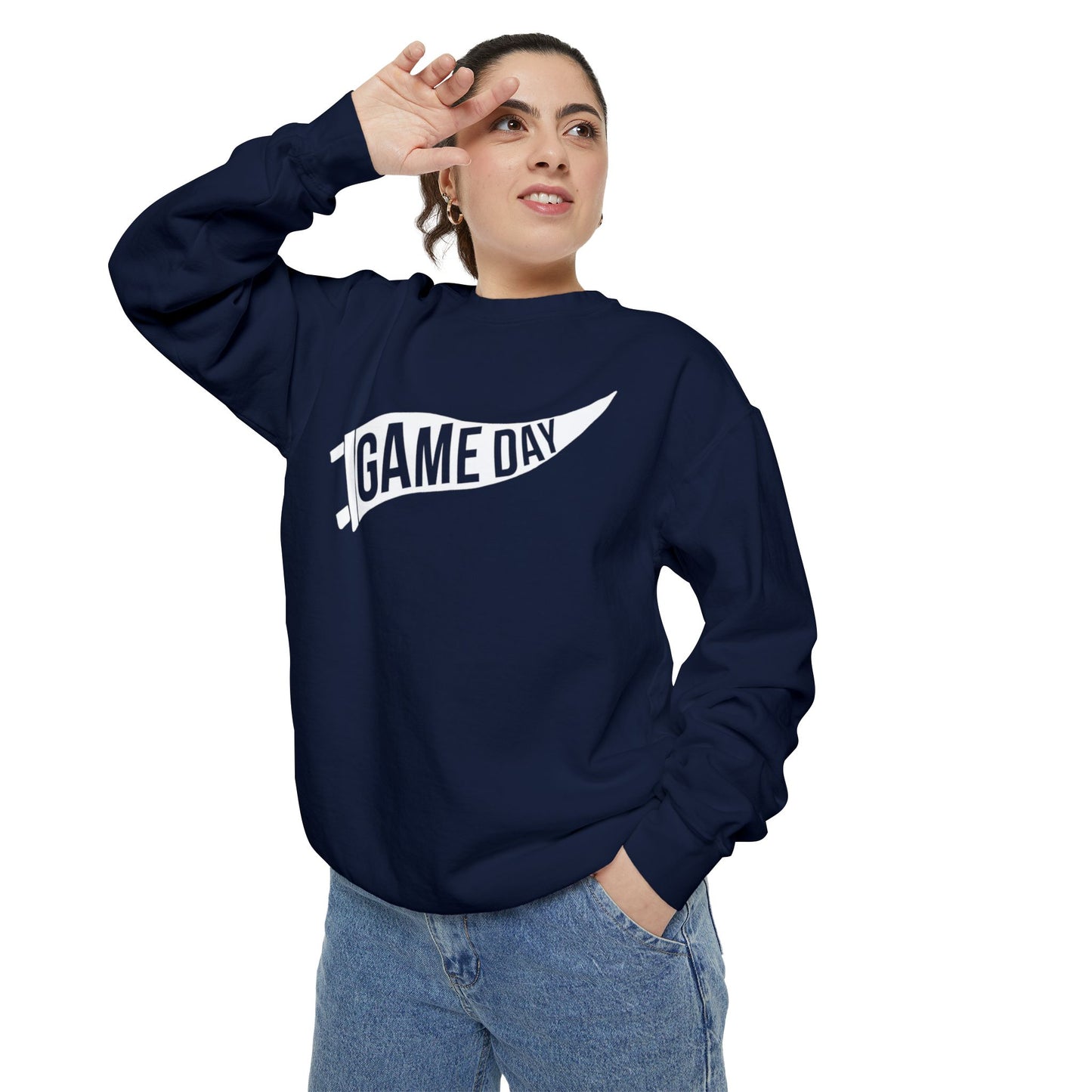 Game Day Pennant Sweatshirt Unisex Garment-Dyed Sweatshirt
