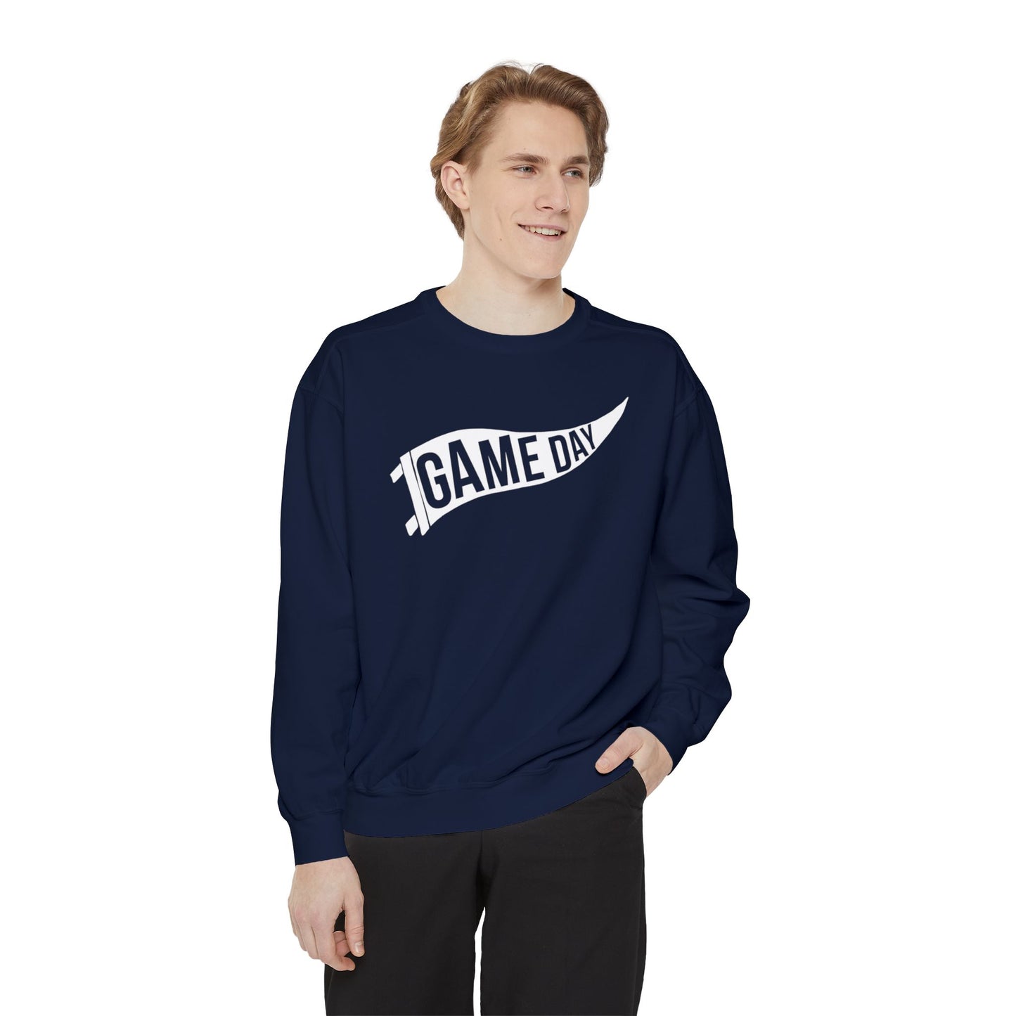 Game Day Pennant Sweatshirt Unisex Garment-Dyed Sweatshirt
