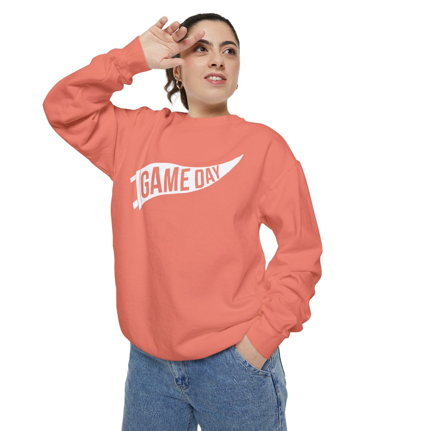 Game Day Pennant Sweatshirt Unisex Garment-Dyed Sweatshirt