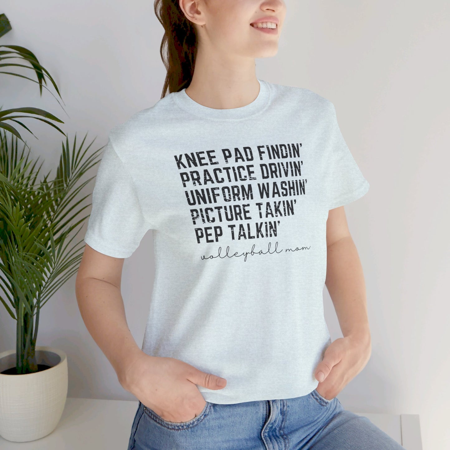 Volleyball Mom Unisex Jersey Short Sleeve Tee