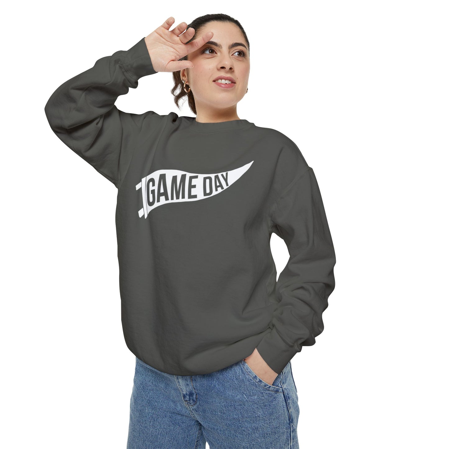 Game Day Pennant Sweatshirt Unisex Garment-Dyed Sweatshirt
