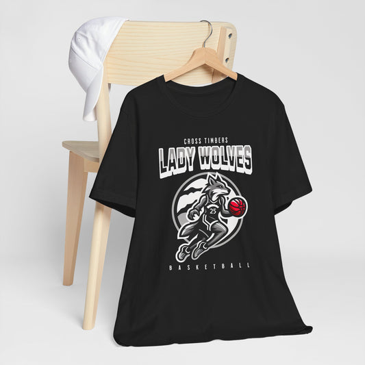 Lady Wolves Basketball Unisex Jersey Tee
