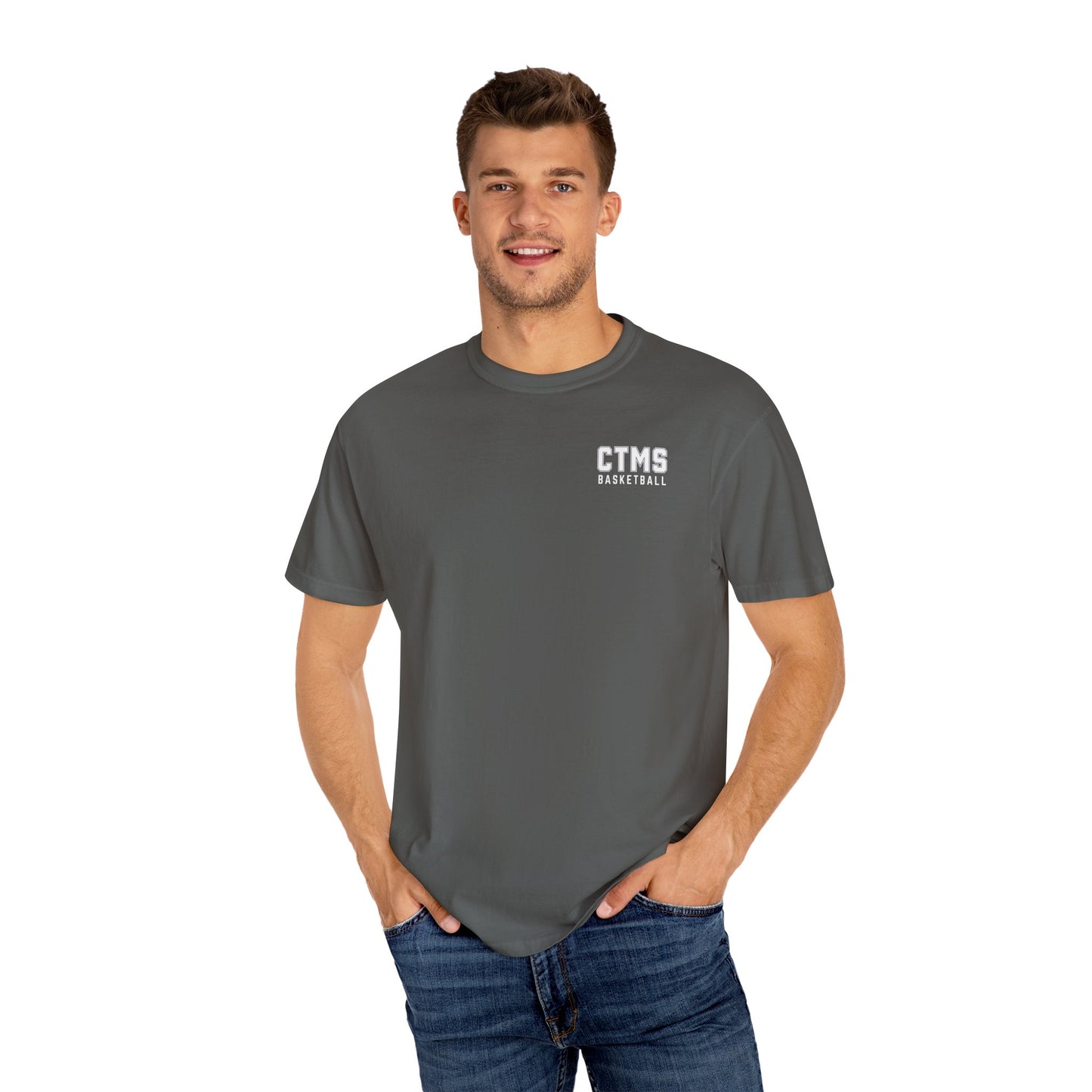 Unisex Basketball Graphic T-Shirt - CTMS Wolves Team Spirit