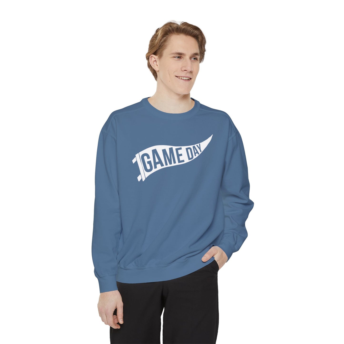 Game Day Pennant Sweatshirt Unisex Garment-Dyed Sweatshirt