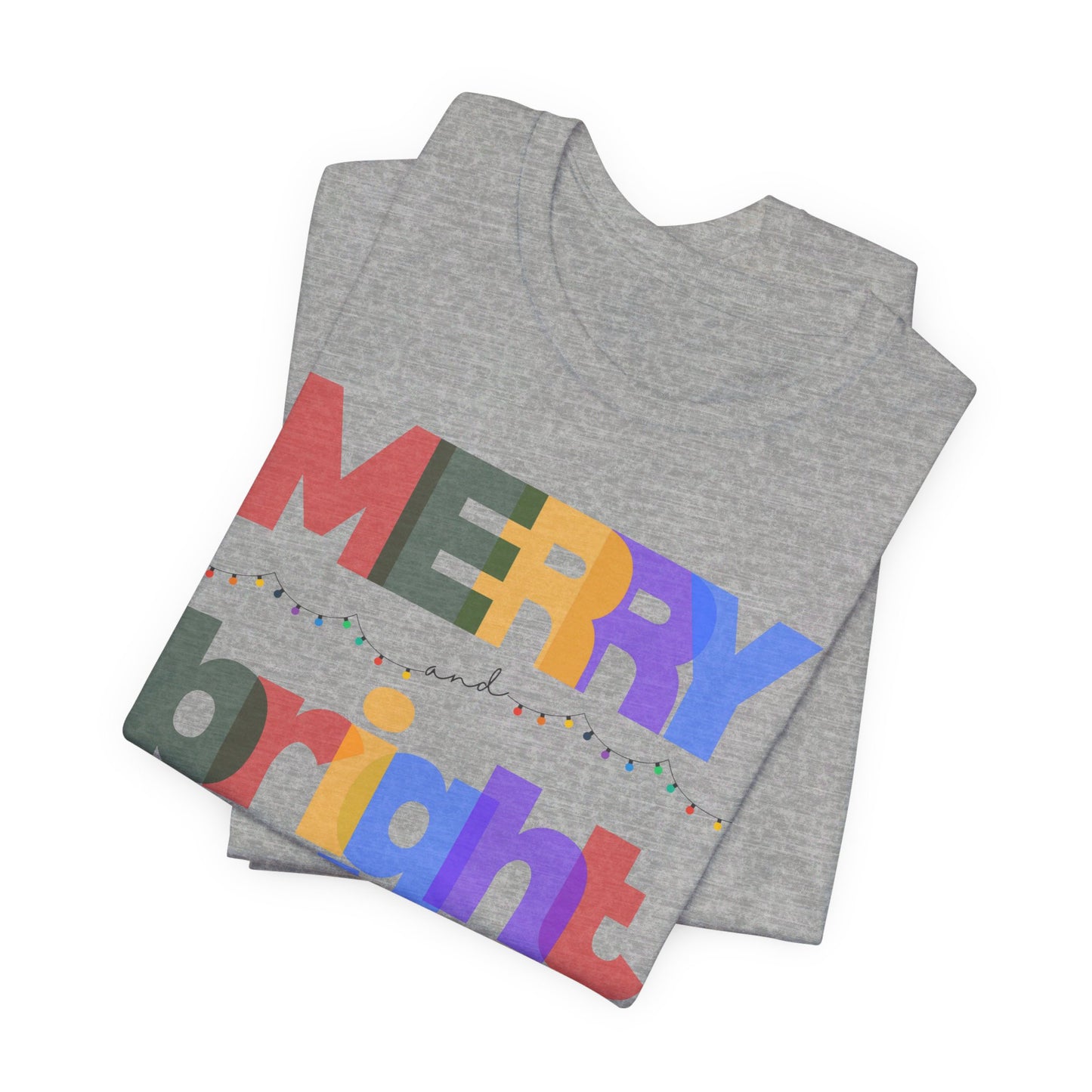 Merry and Bright Unisex Jersey Short Sleeve Tee